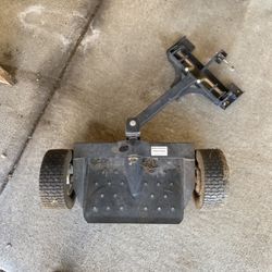 Black 2 Wheel Sulky For Walk Behind Mowers