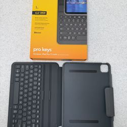ZAGG Pro Keys Wireless Keyboard & Detachable Case for iPad Air 11” (M2,M3), iPad Pro 11” (1-4 gen).