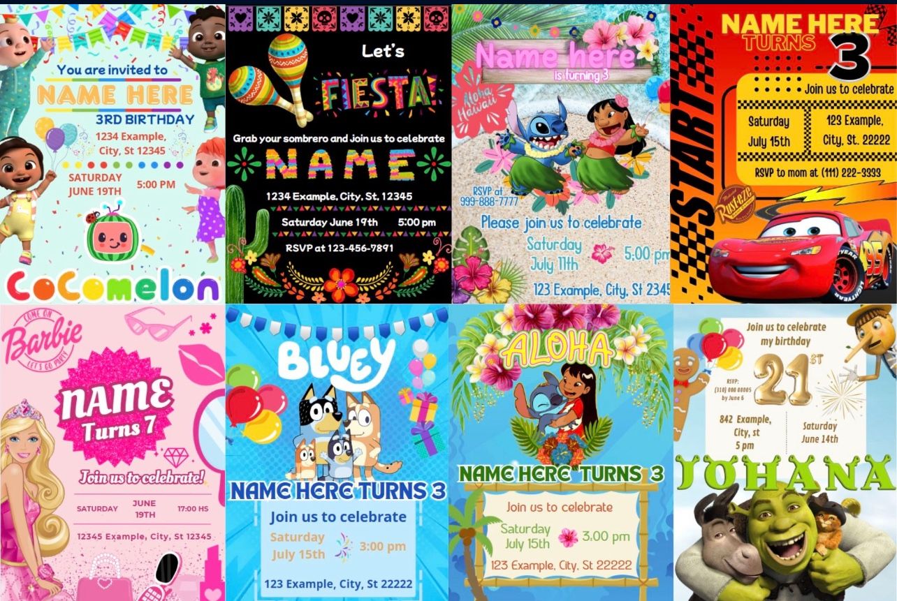 Digital Party Invitation - Invitaciones Digitales