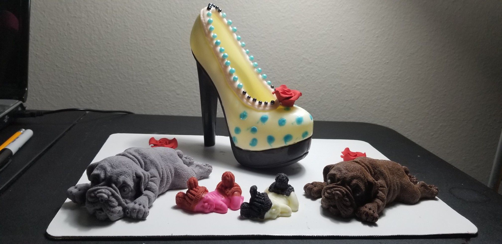 Chocolate estilo zapatos O adornos