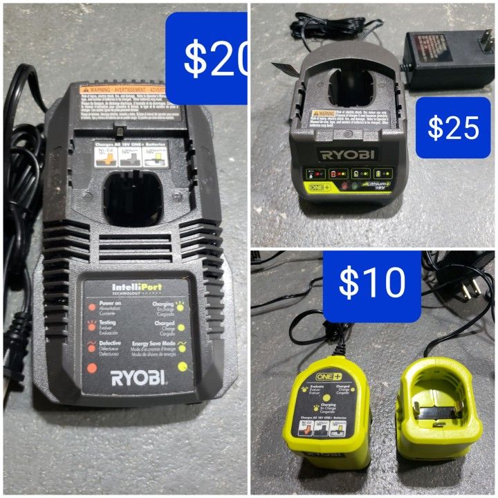 New,Ryobi chemistry battery 55$ each 4.0ah