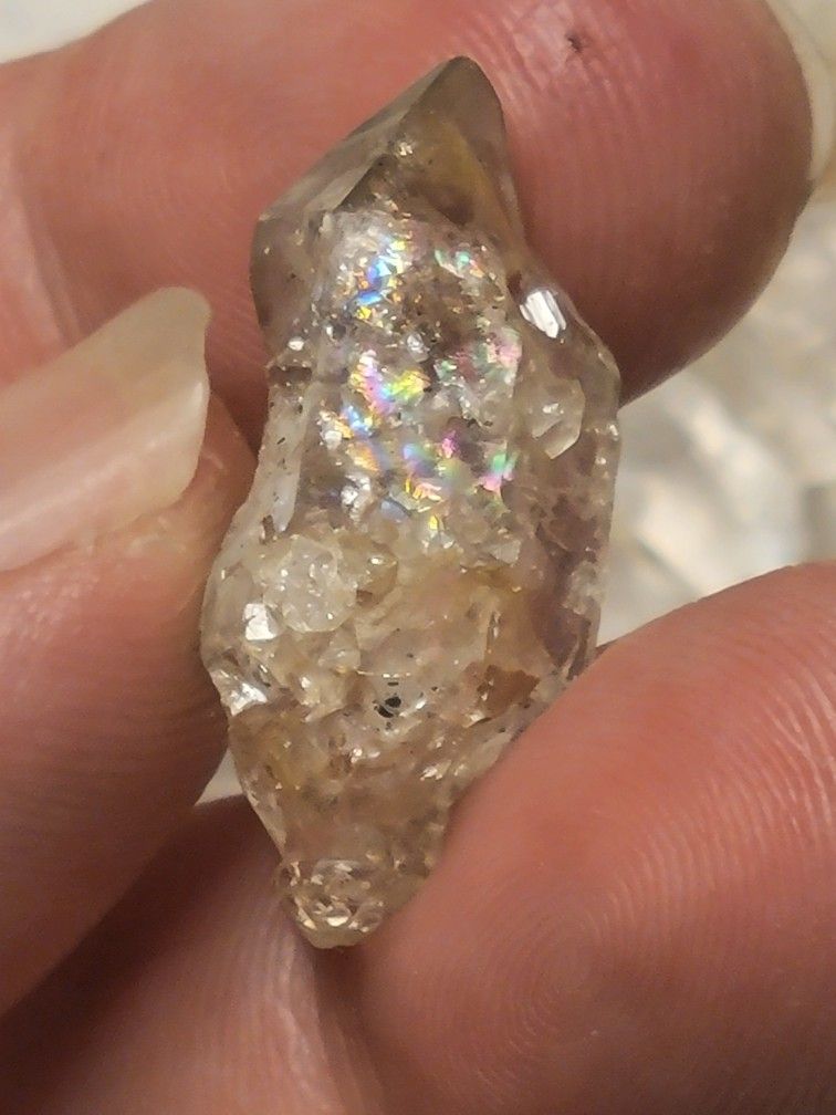 22.30ctw Herkimer Diamond Rainbows Double Terminated