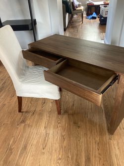 Runway acacia wood sale desk