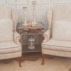 Wonderful Vintage High Back Chair Pair, Delivery