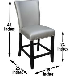 Camila Silver- Counter Chair (Set of 2)