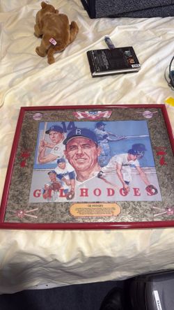Vintage Gil Hodges Brooklyn Dodgers picture