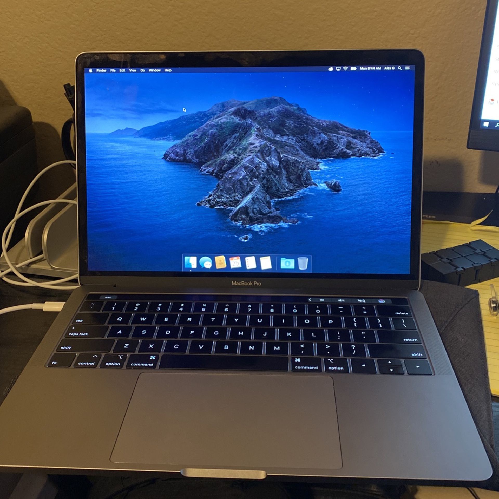 MacBook Pro (with case and stand)