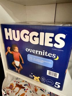 Huggies Overnites Diapers Size 5, 50 Count