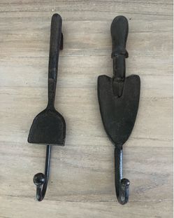 Iron Garden Shovel Hooks