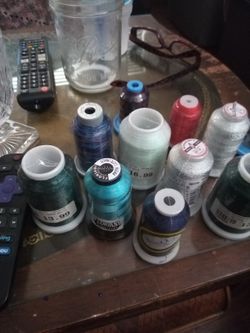 12 Spools Of Thread All New