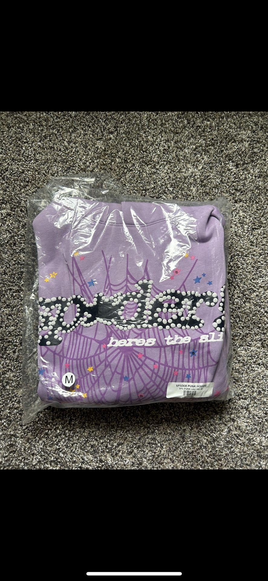 Sp5der Acai hoodie (purple) ( NEGOTIABLE) BRAND NEW