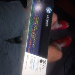 HP 202A Black Original LaserJet Toner Cartridge, CF500A