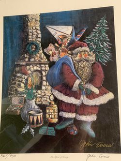 “The Spirit Of Giving “ John Evers- Signed And Numbered  Print- Sealed- 867/900
