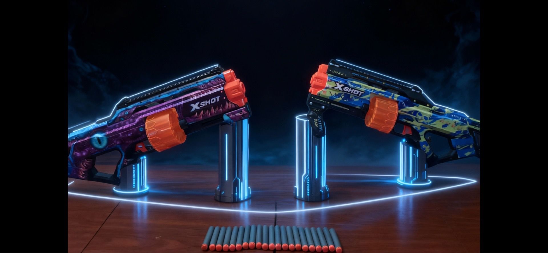 2 Xshot guns