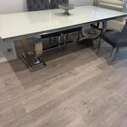 12-seater dining table with 12 chairs