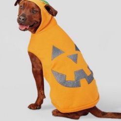 Hyde & EEK Boutique Reflective Jack-O-Lantern Halloween Dog Hoodie Large
