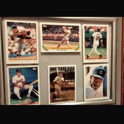 framed baseball cards
