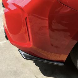 Rear CF Style Bumper Spats new