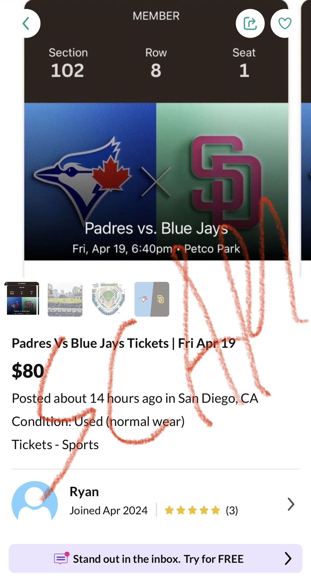 Tickets Scam