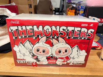 The monsters Coca Cola labubu vinyl face