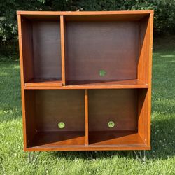 Bookshelf Brown Mid-Century Modern (Price Negotiable)