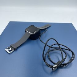 Fitbit Versa Lite Edition Smart Watch Charcoal Silver used for Sale