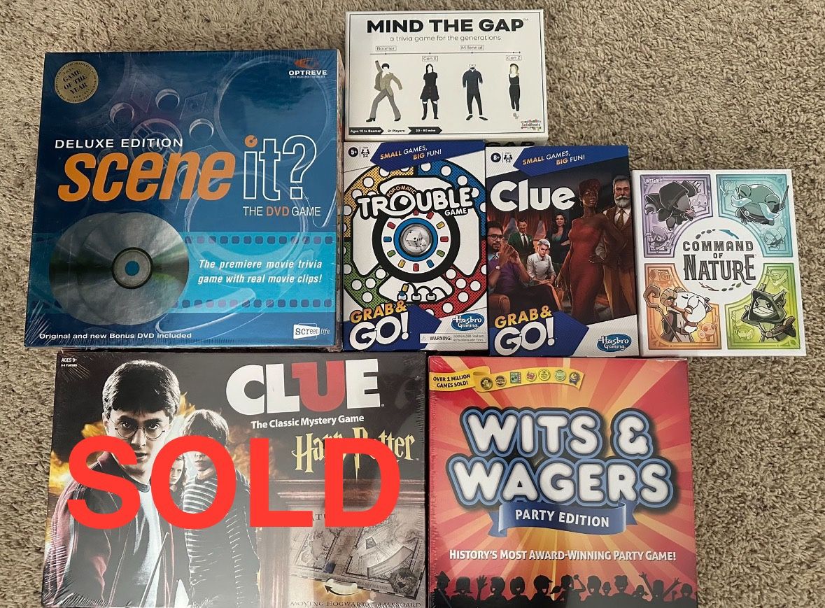 Board Games for Sale – Buy Individually! Prices In Post!