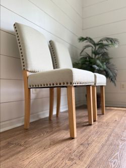 Yaheetech Upholstered Dining Chairs (Set of 2)