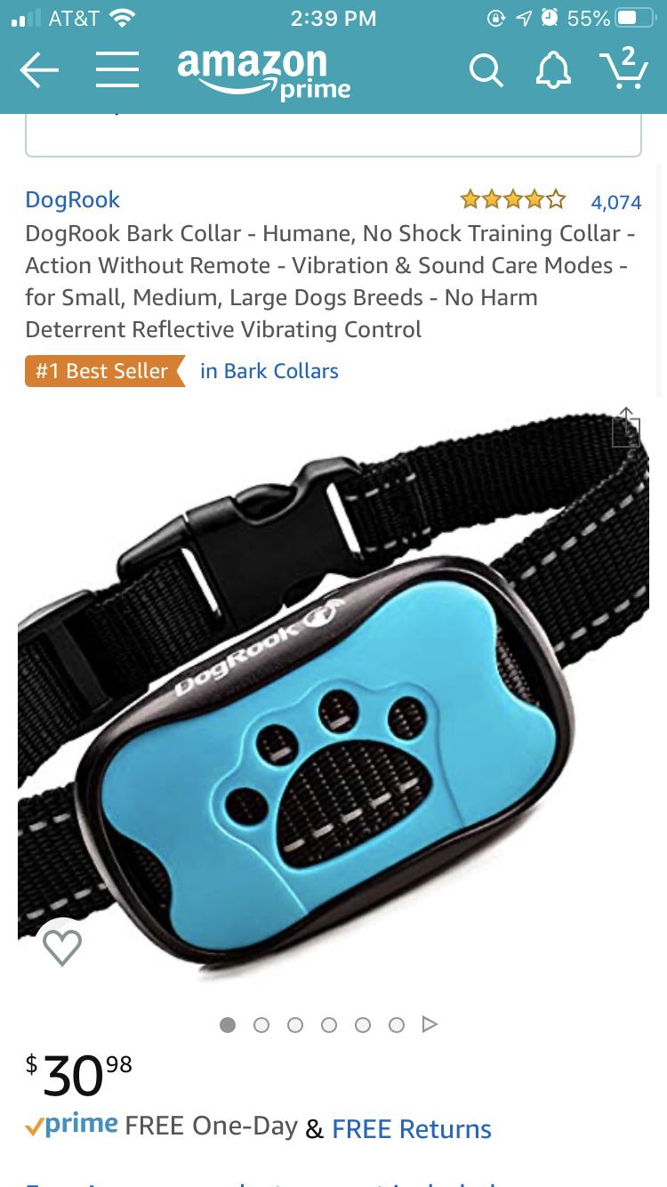 DogRook Bark Collar - vibration