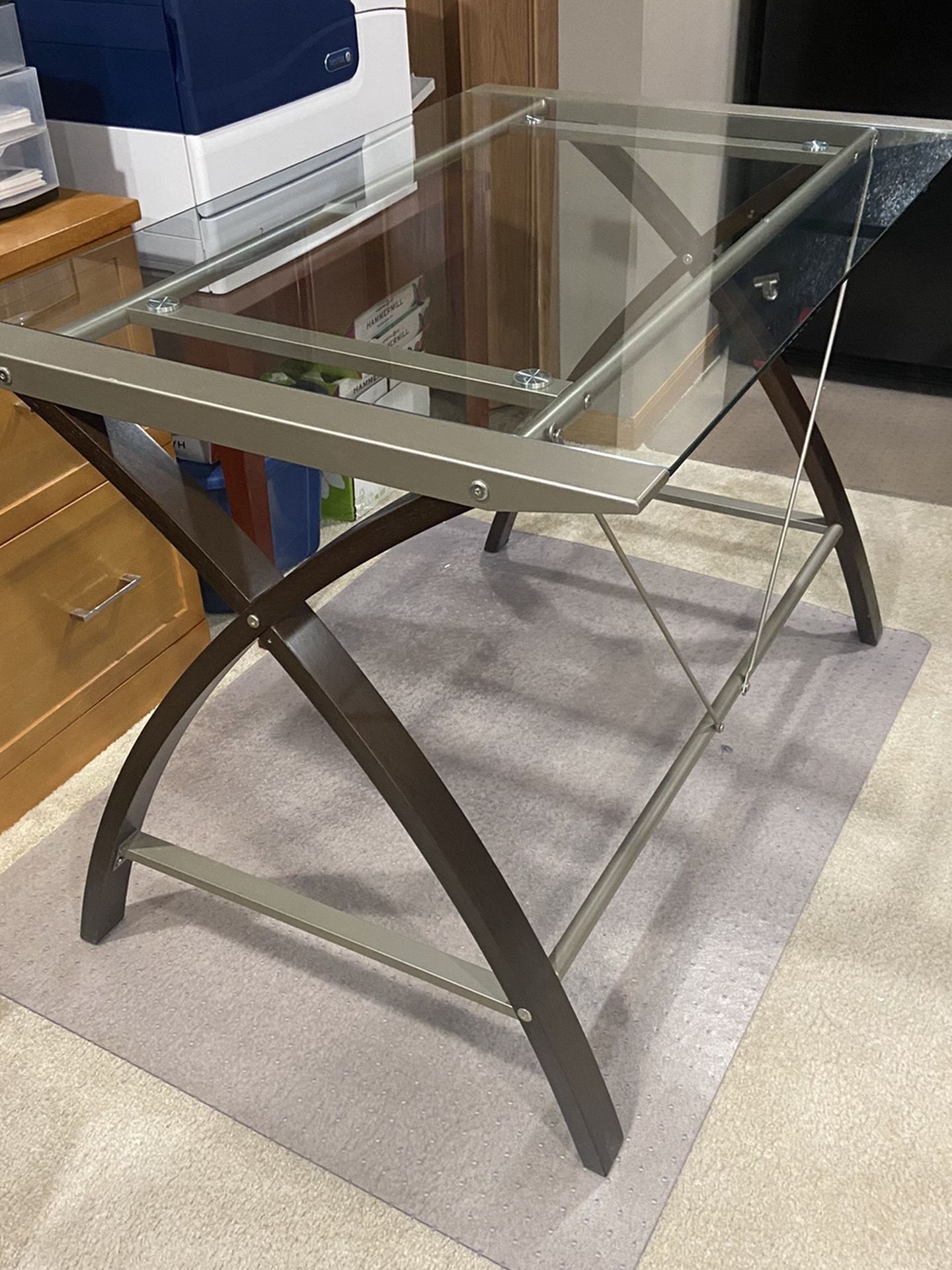 Glass Top Desk