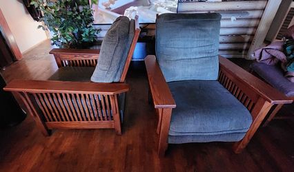 Bassett Mission Solid Oak Wooden Chair