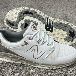 Women’s NEW BALANCE ‘Fresh Foam Link SL V2’ White / Rose Gold Golf Shoes Size US 8