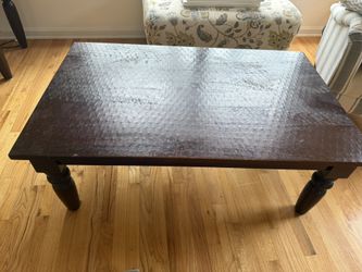 World Market Coffee Table And Matching Side Table