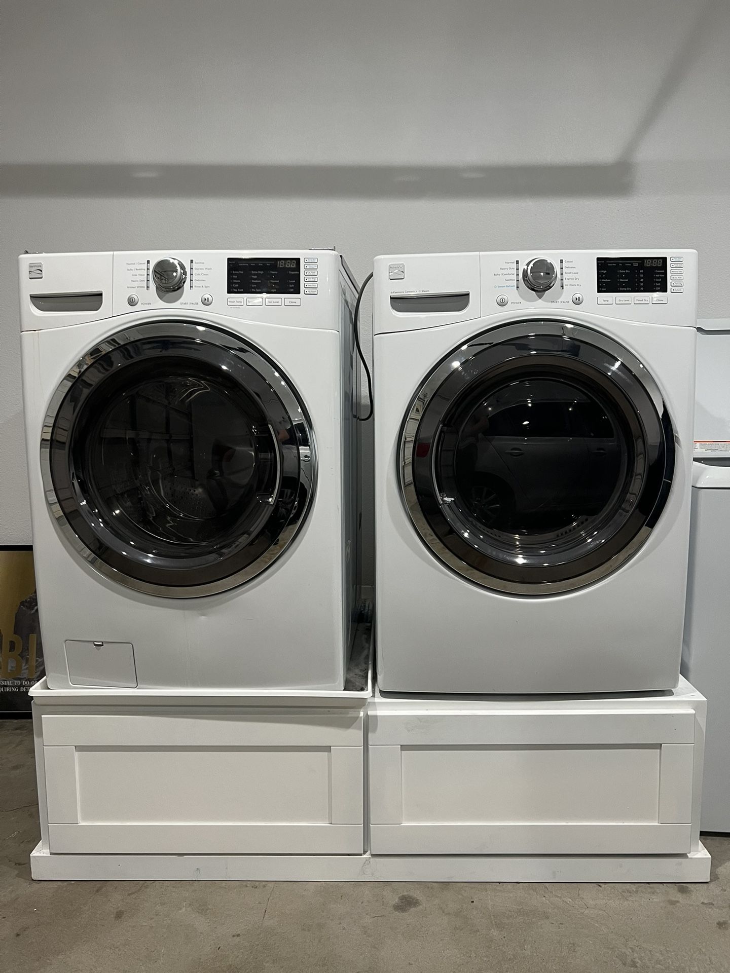 Kenmore Washer And Dryer With Stand.