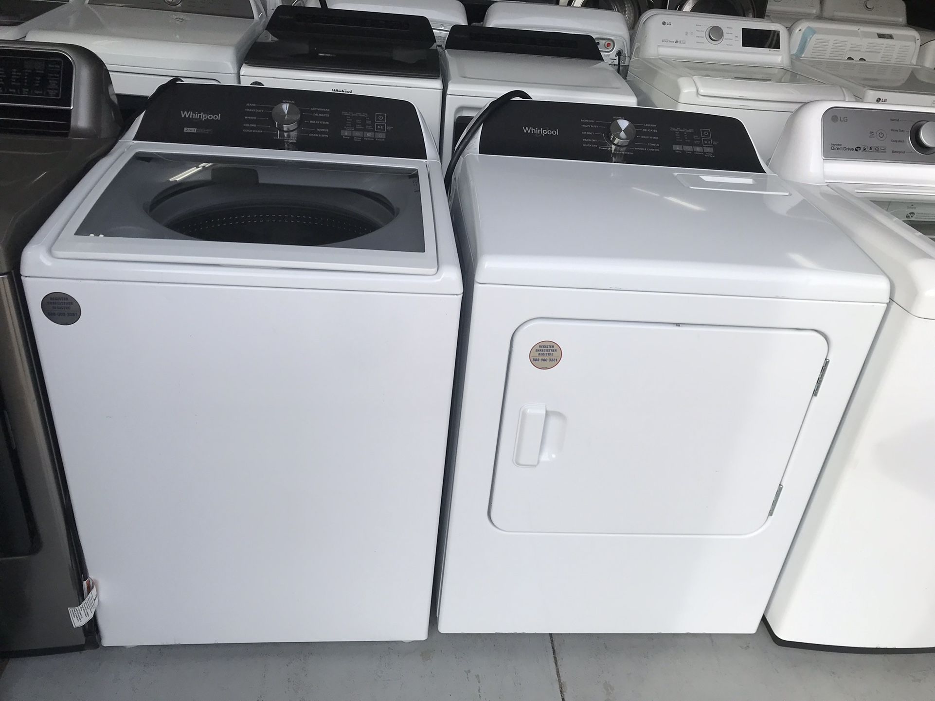 WASHER AND DRYER
