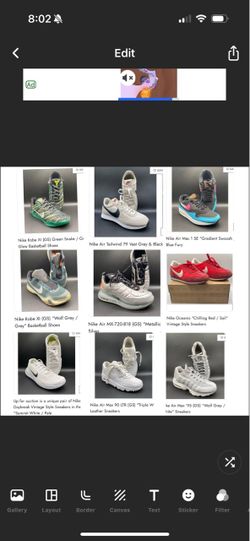 Bulk Nike Sneaker Lot (14 Pairs) - Kobe XI, Dunks, Cortez, Air Max 90/95/1, Tailwind