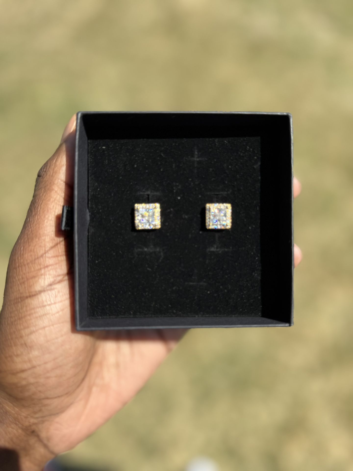 Vvs Moissanite, Earrings—— 3 Carat