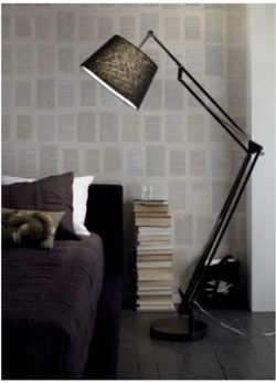 CB2 Alpha Carbon Adjustable Floor Lamp – Modern Industrial Style