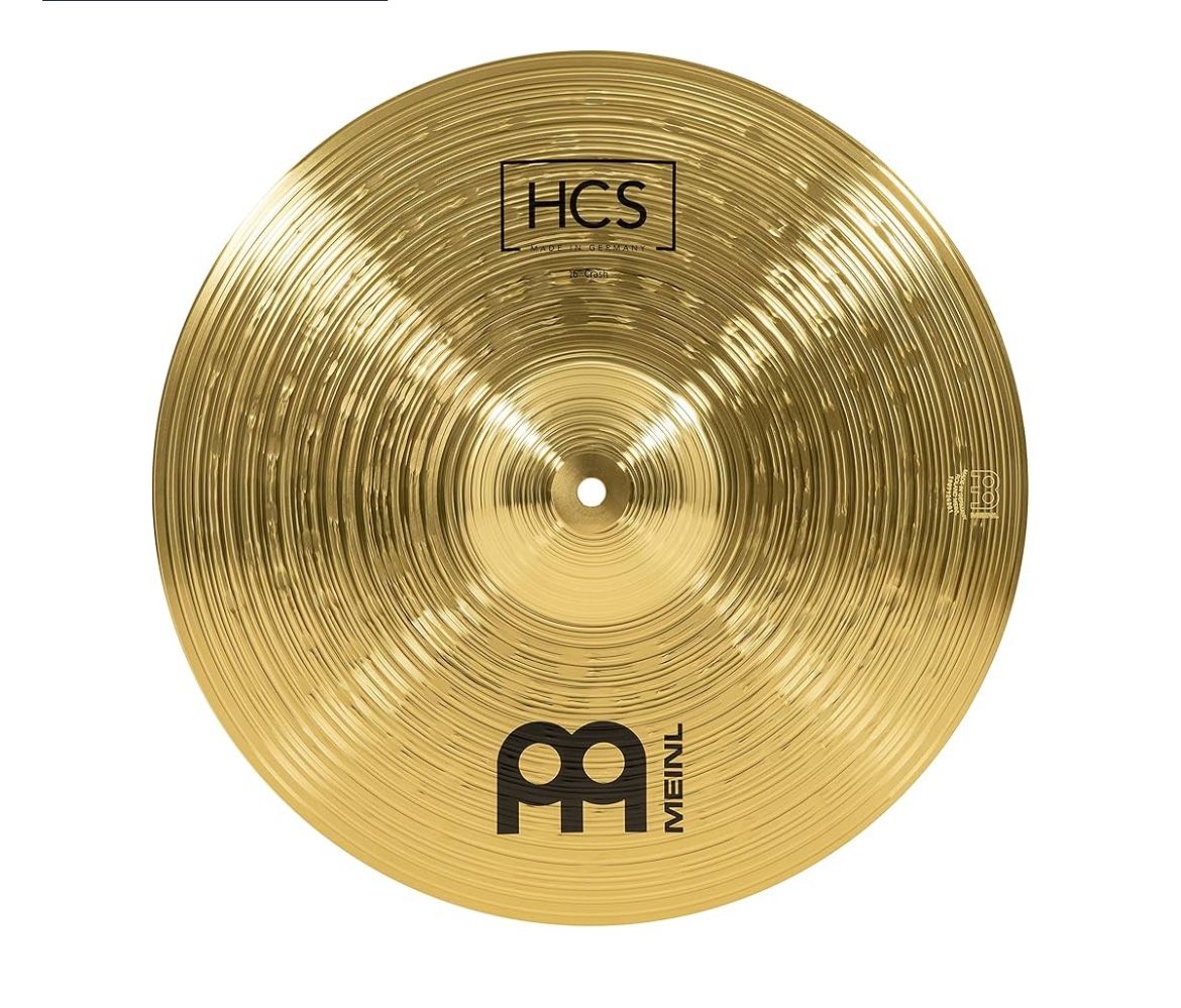 Meinl 16" Crash Cymbal - HCS Traditional Finish Brass for Drum Set, Made In Germany, (HCS16C)