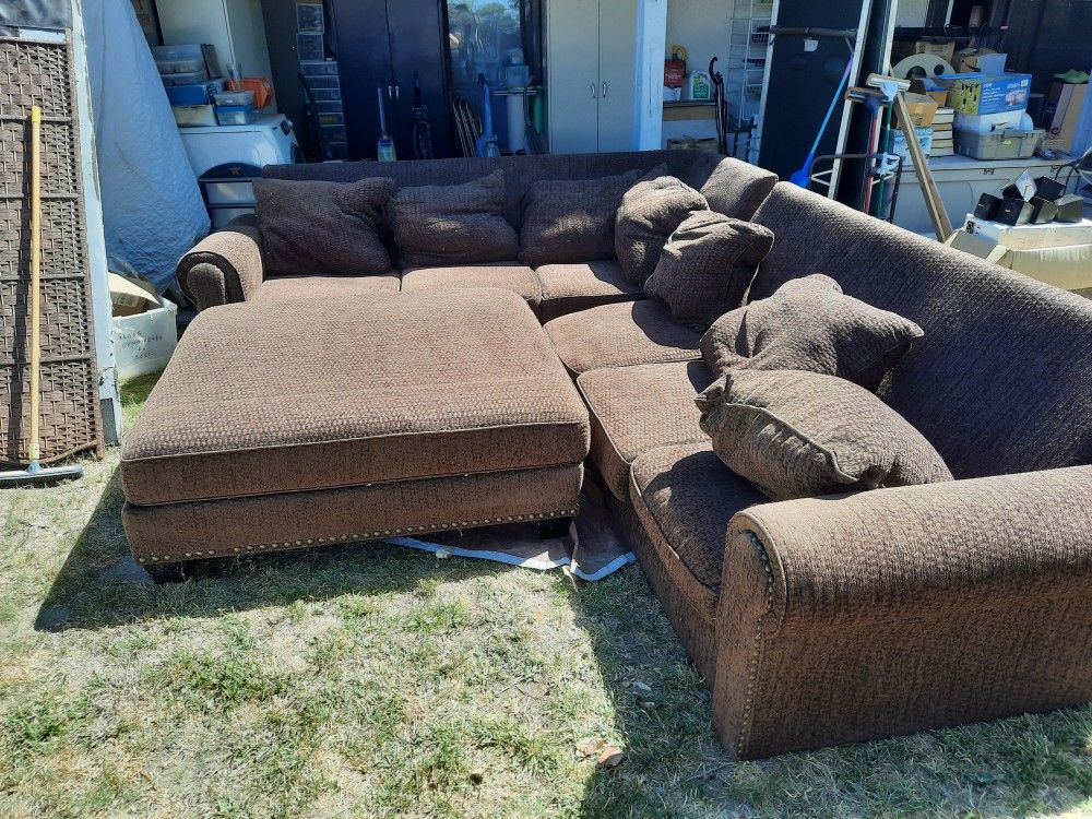 Couch with ottoman