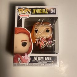 Gillian Jacobs Invincible Atom Eve Funko Signed With Inscription