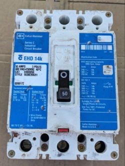 50 amp breakers.