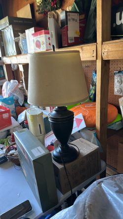 Table Lamp with Cream Shade