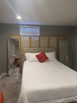 Gold 6 Panel Room Divider