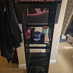 Black Shelf 4 Feet Tall 3 Shelves