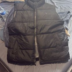 Black XL Polo Puffer Vest