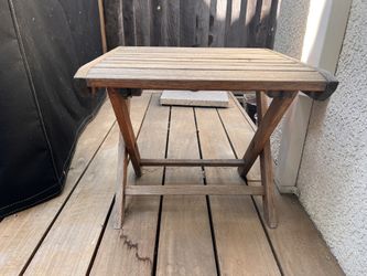 Teak Folding End Tables (Pair)