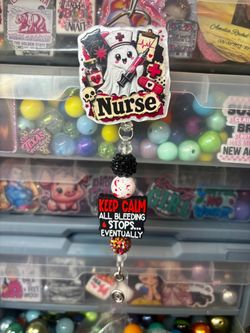 Halloween Nurse Badge Reel
