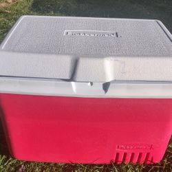 Red N White Cooler like New