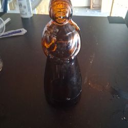 Vintage Glass AUNT JAMIMA syrup Bottle.